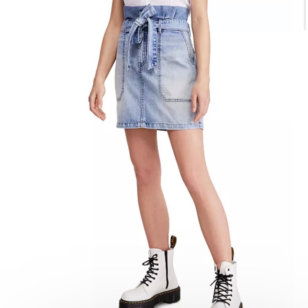Free People jean skirt
